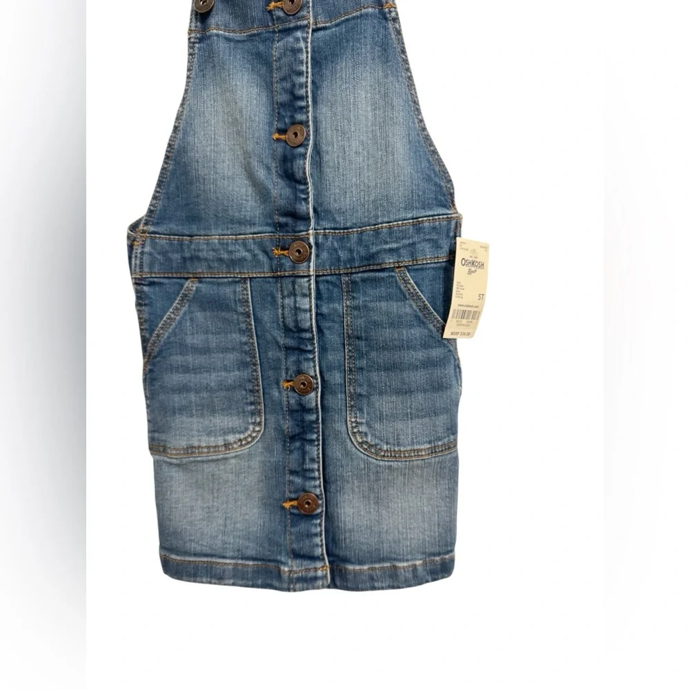 OshKosh B’gosh Denim Jumper Dress | Girls Size 5T | NWT